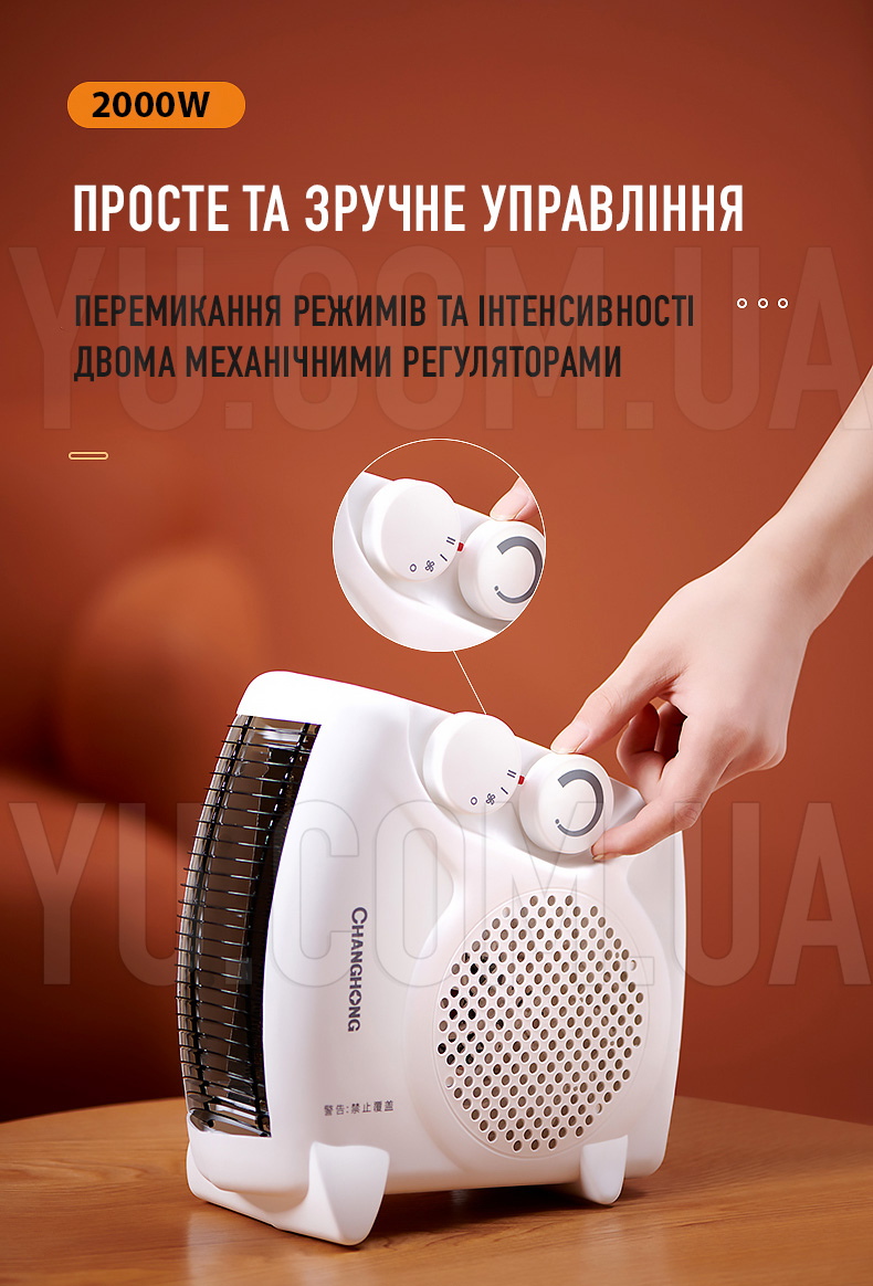 Електрообігрівач тепловентилятор RAF 1183 2000W